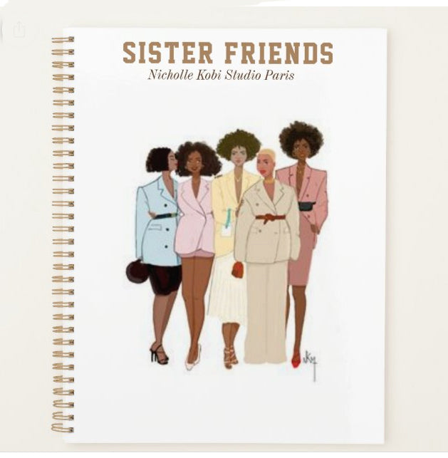 Sister Friends Large Notebook