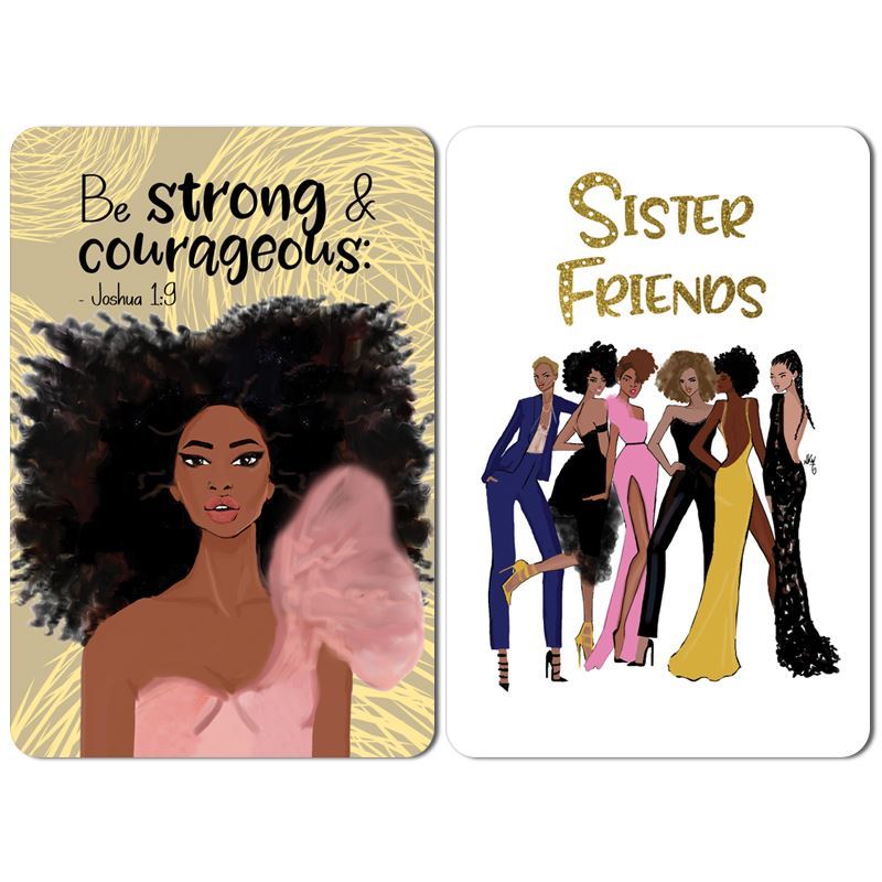 "Strong Girl / Sister Friends " Nicholle Kobi x AAE Magnet Set