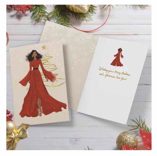 Seasonal Dress Glamorous| Greeting cards