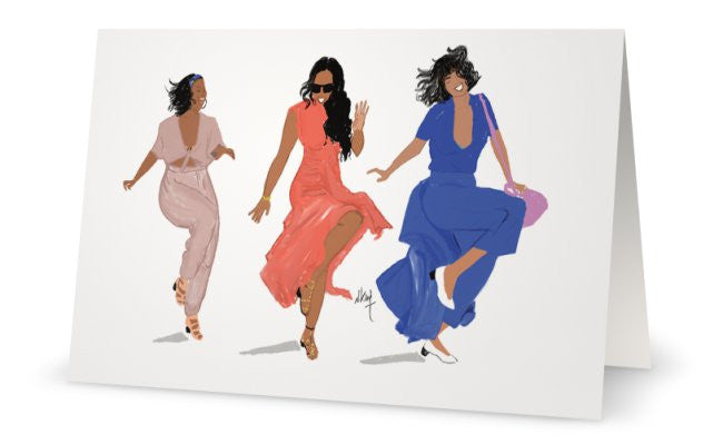 Black Girls Dance | Greeting Card - Nicholle Kobi