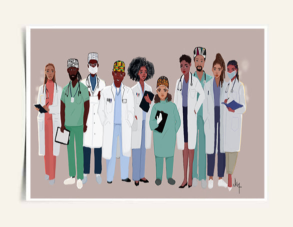 " Doctors Noir" | Art Print - Nicholle Kobi
