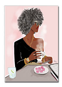 Queen Grey | Greeting Card - Nicholle Kobi