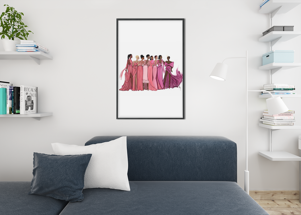 "Rose Sisters Love 5 " | Art Print