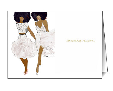 Sister Are For Forever| Greeting Card - Nicholle Kobi
