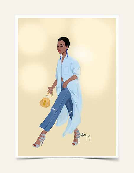 Walking With Class | Print | Art Print - Nicholle Kobi