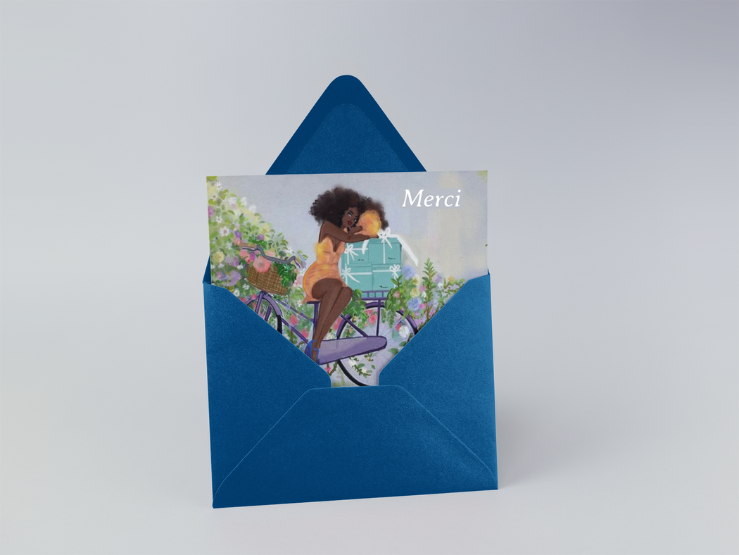 " Thank You - Merci"| Greeting cards