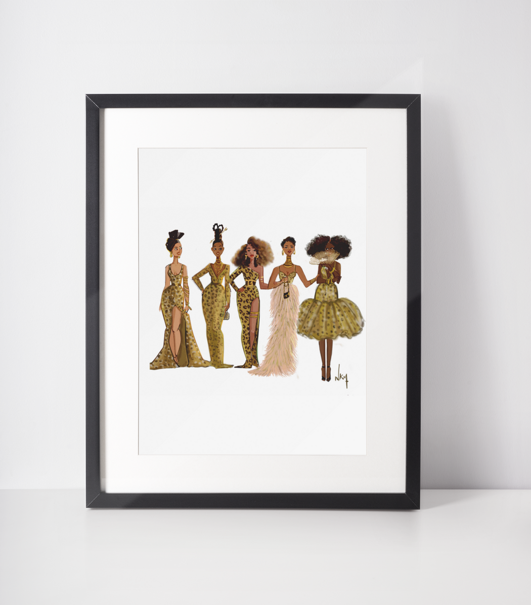 "  Wakanda Girls " | Art Print