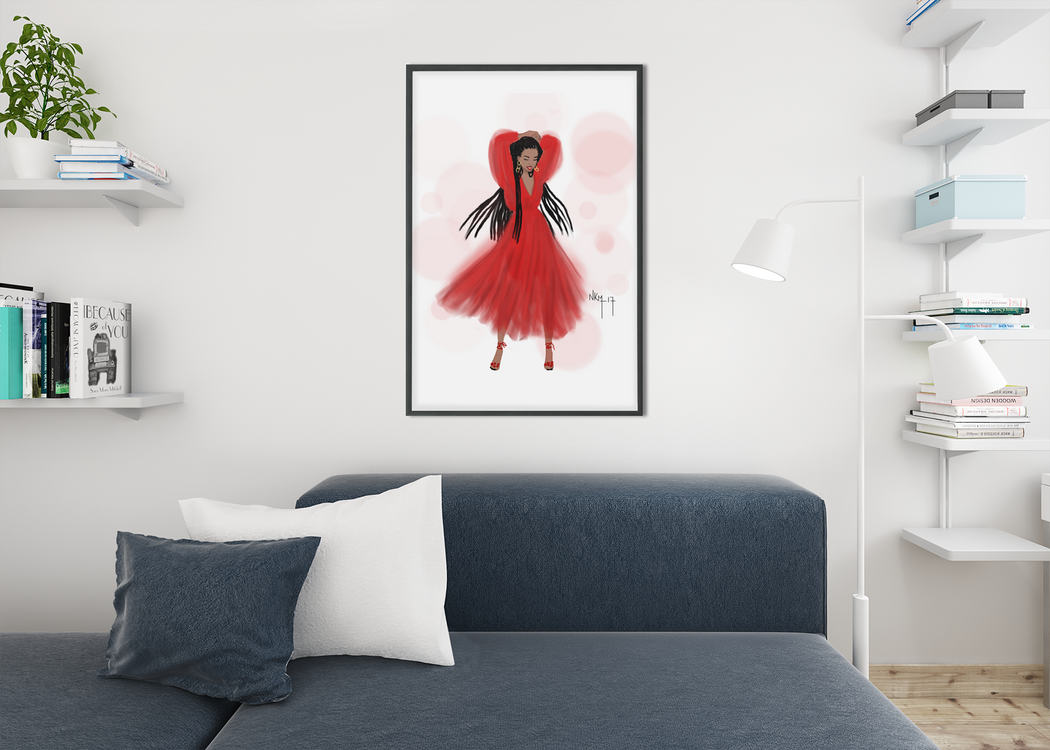 " Rouge Danse" | Art Print