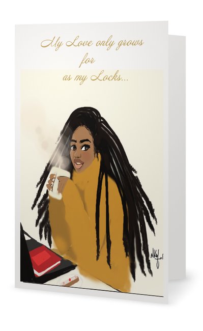 Queen Locks | Greeting Card - Nicholle Kobi