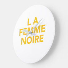 LA FEMME NOIRE Wall Clock  I Nicholle Kobi