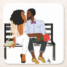 Lovers I Paper Coaster