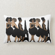 Paris noire Collection Nicholle Kobi "   l  "Lumbar Pillow