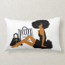 Jolie Paris noire Collection Nicholle Kobi "   l  "Lumbar Pillow