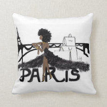 Paris Noire Edition I Accent Square Pillows