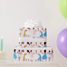 Glossy Wrapping Paper, 30" x 6' Wrapping PaperI  Sister Friends