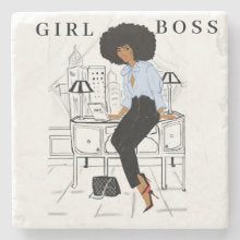 Girl Boss  I Stone Mable Coaster