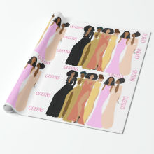 Glossy Wrapping Paper, 30" x 6' Wrapping Paper I  Queens