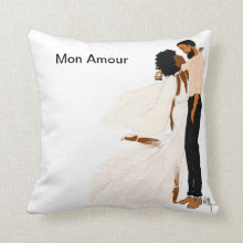 Je T aime I  Accent Square Pillows - Nicholle Kobi